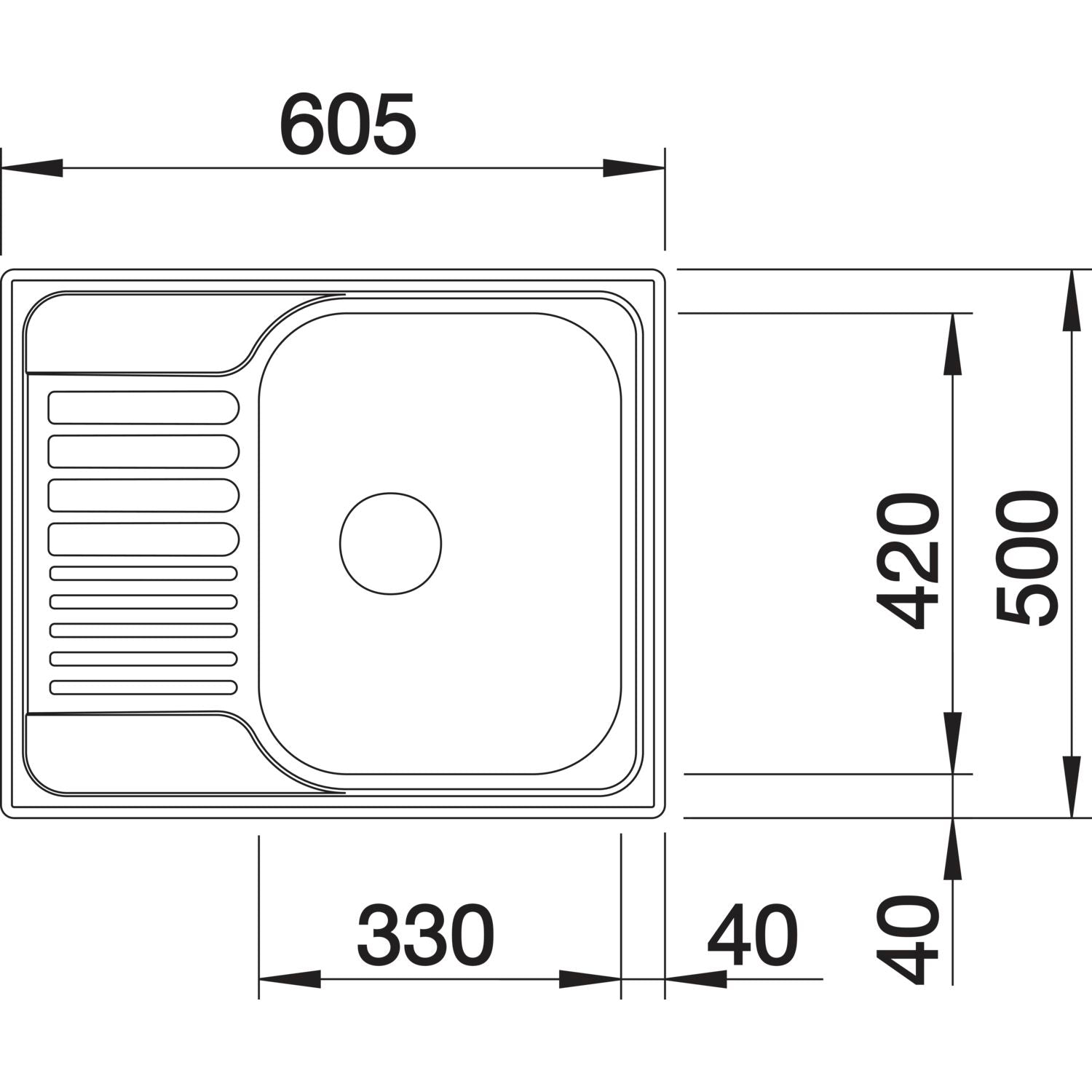 Einbauspüle Blanco Tipo 45 S Mini